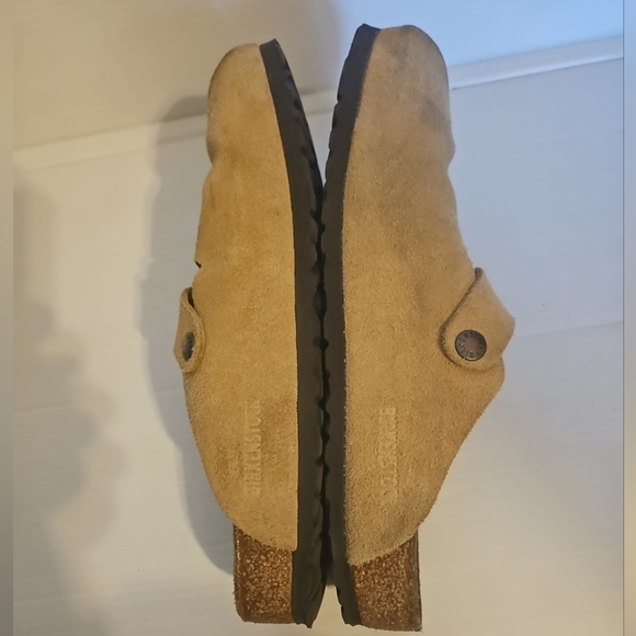 Birkenstock Boston Suede Clog Tan Women’s Size 10 / Men’s Size 8 - Picture 5 of 11